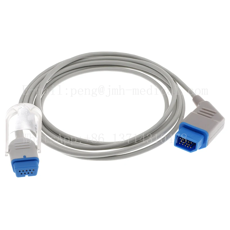 Compatible with Spo2 Sensor Extension Cable JL-900P of All BSM/PVM Series TEC-8300 Patient Monitor 14pin to DB9P Plug Adapter.