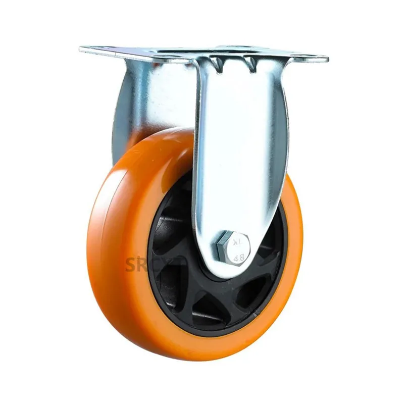 

4 PC 3-Inch Medium-Duty Silent Ventilated PVC Swivel Caster with Brake & Double Bearings for Flight Cases, Cabinets, Equipment