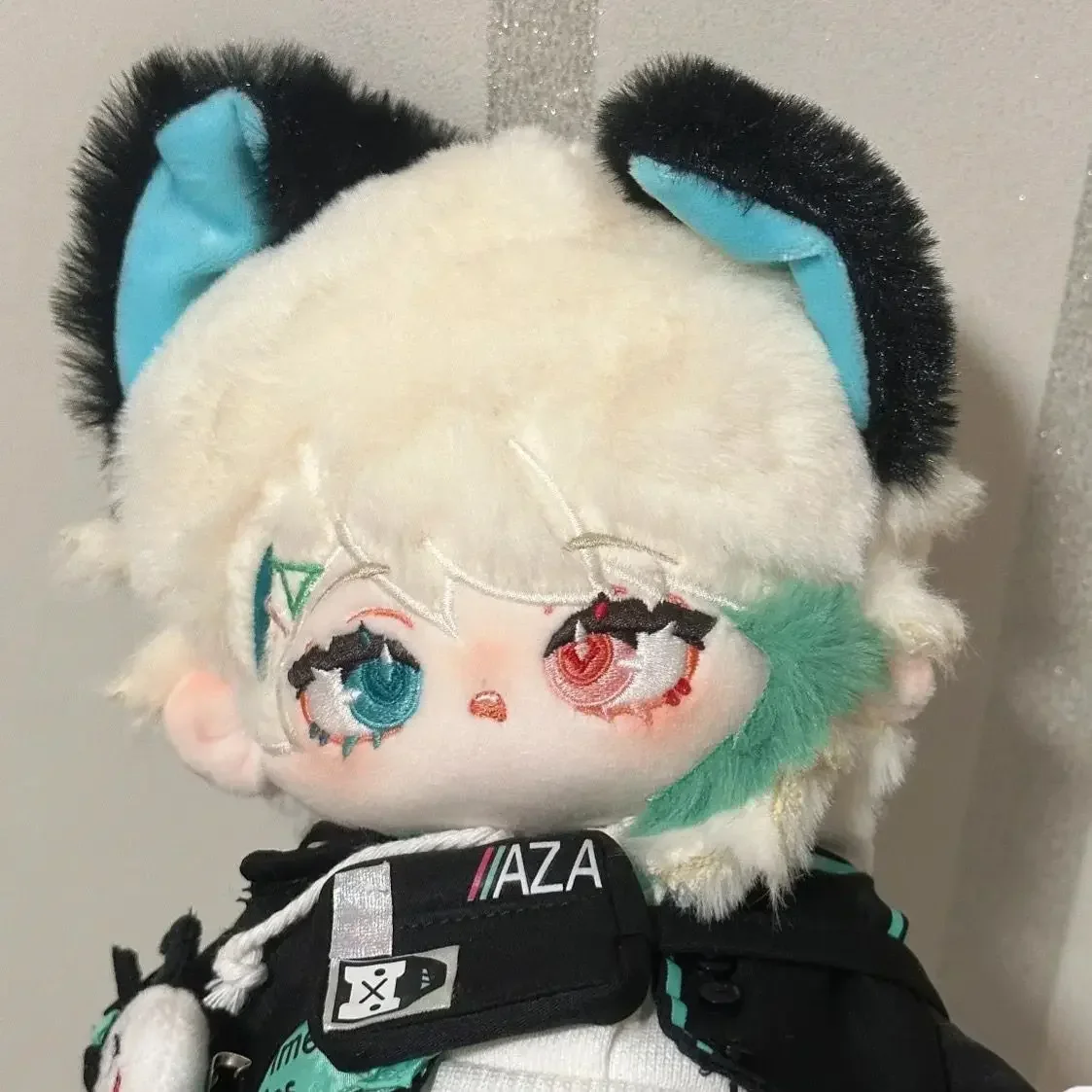 

20 см игра, мягкая Vtuber Aza, красивая милая плюшевая набивка скелетом, мультяшное платье, хлопковая кукла, плюшевые игрушки для детей, Рождество