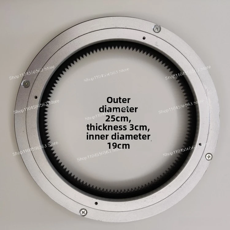 250mm Aluminium Alloy Rotating Turntable with 220V Motor Speed 3RPM Diameter for Dining Table Exhibit Show Display Swivel Plate