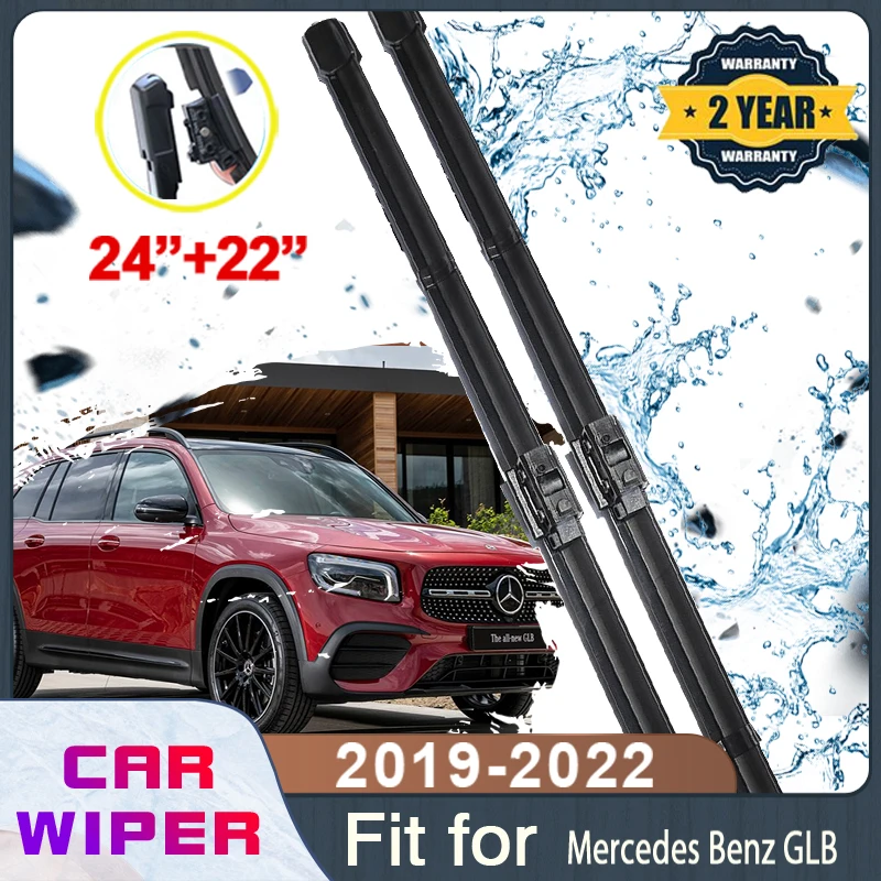 

Car Windscreen Wiper For Mercedes Benz GLB X247 180 200 35 250 2019~2022 Front Windscreen Beam Blade Wiper Blade Car Accessories