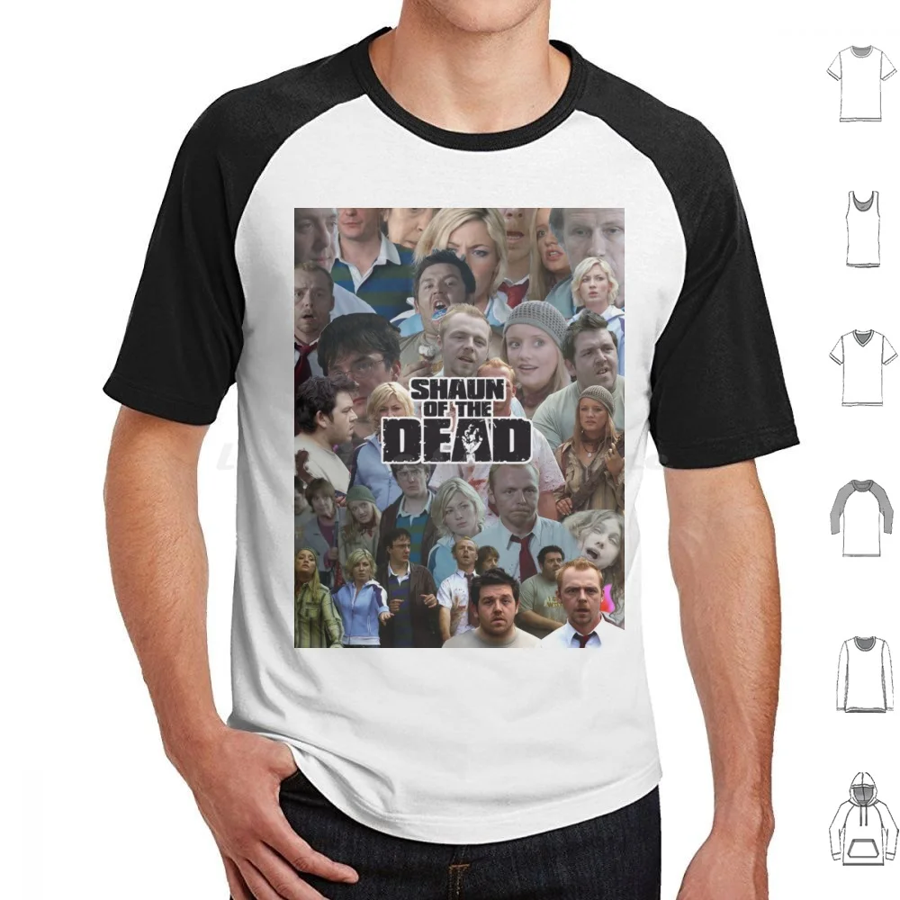 

Футболка Shaun Of The Dead Хлопок Мужчины Женщины DIY Принт Shaun Of The Dead Simon Pegg Hot Fuzz Nick Frost Edgar Райт Фильм Зомби