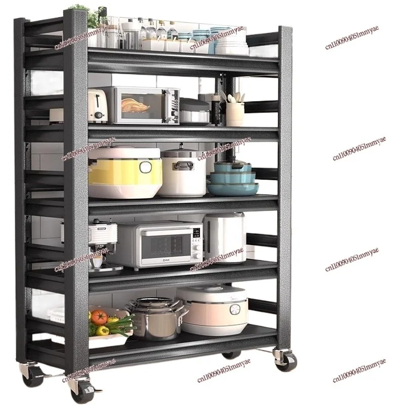

Kitchen Shelves Floor To Floor Multi-layer Microwave Shelves Oven