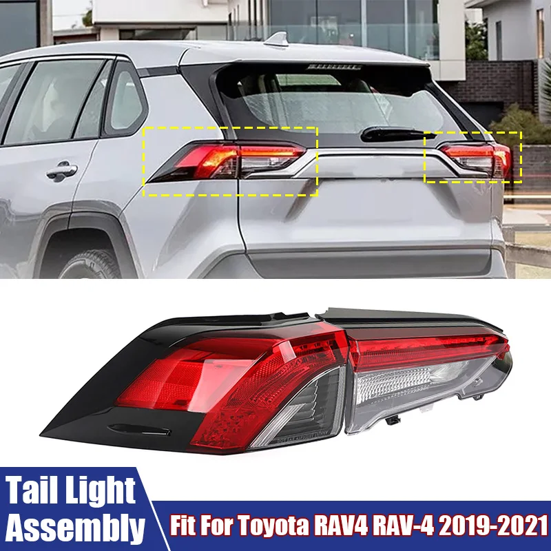

Задний фонарь автомобиля в сборе, подходит для Toyota RAV4 RAV-4 2019-2021 гг. # 81560-0R090 Левый и правый задний фонарь стоп/сигнал стоп-сигнала