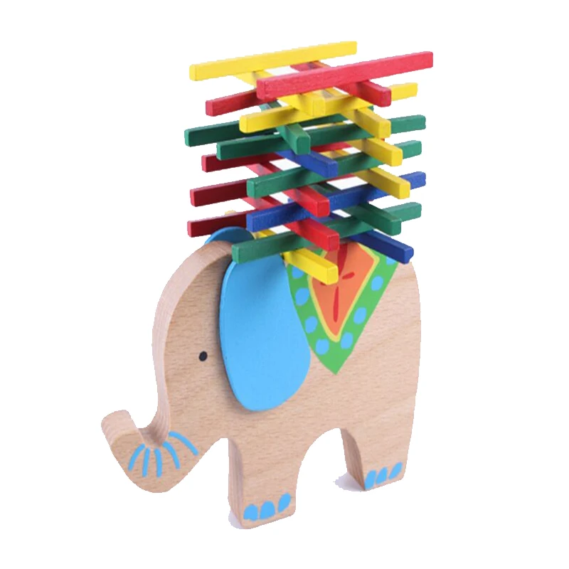 Elephant Camel Balance Piecing Building Blocks Children's Puzzle Parent-Child Board Game Toy Gift p020