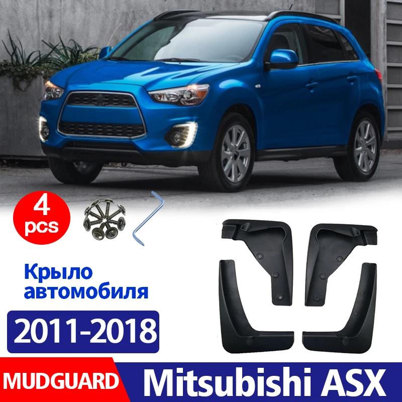 

Front Rear 4pcs FOR Mitsubishi ASX 2011-2018 Mudguard Fender Mud Flap Guards Splash Mudflaps Car Accessories Mudguards