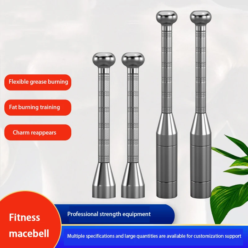 Solides, rutschfestes Macebell, 8 kg, verstellbare Kettlebell, kommerzielle Fitness, iranisches Macebell, 10 kg Stangenglocke aus reinem Stahl