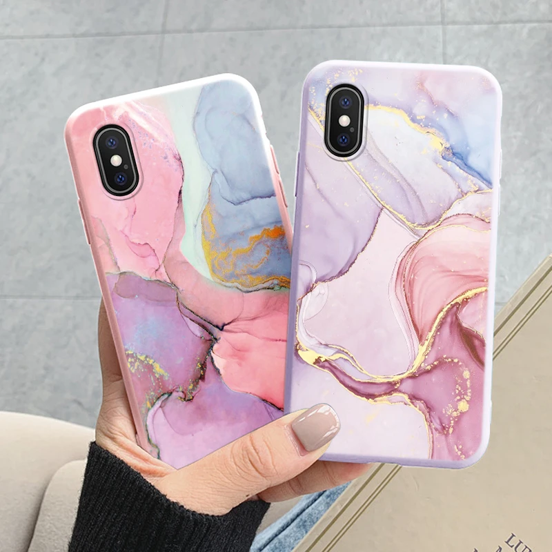 Fashion Marble Cover For iphone X XS MAX Soft Protective Cases Silicone Coque Bumper Fundas For iphone X XSMA iphoneX Shell Bags