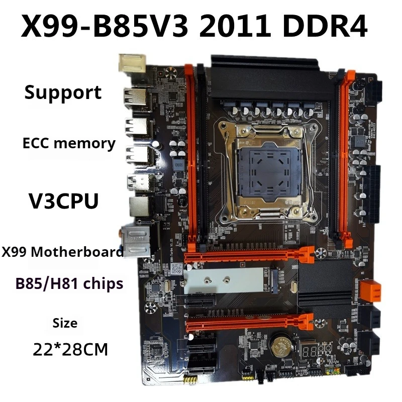 

X99T server V4 desktop computer main board DDR4 Gigabit studio multi-open game brick set
