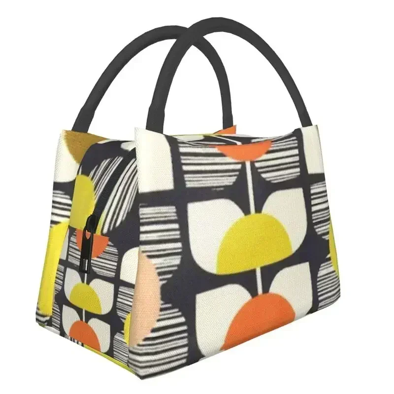 

Orla Kiely Scandinavian Multi-stem Portable Lunch Box Women Multifunction Thermal Cooler Food Insulated Bag Container