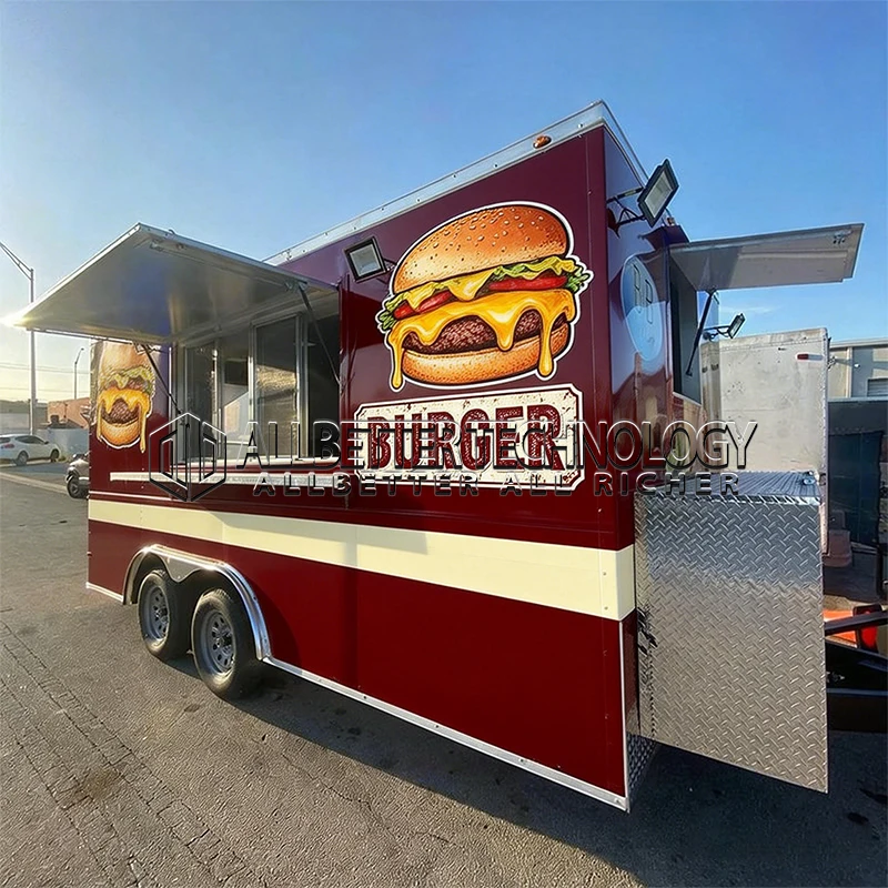 

Allbetter Fried Chicken Mobile Food Trailer Pizza Burgers Truck Tacos Food Truck Mobile Coffee Truck Hot Dog Trailer Cart