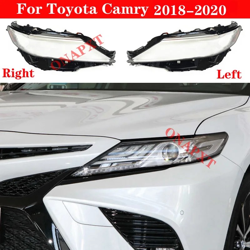 

Автомобиль для Toyota Camry 2018-2020 передняя фара стеклянный налобный фонарь прозрачный абажур корпус лампы крышка объектива