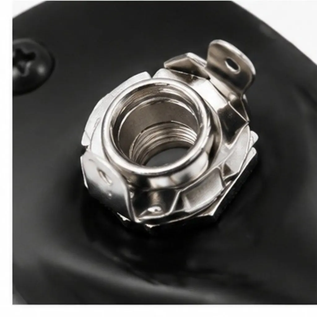 Professional Electric Guitar Jack Plate Replacement Socket Input Output Heavy Duty Metal Part Fits Guitar Bass Enhanced Sound