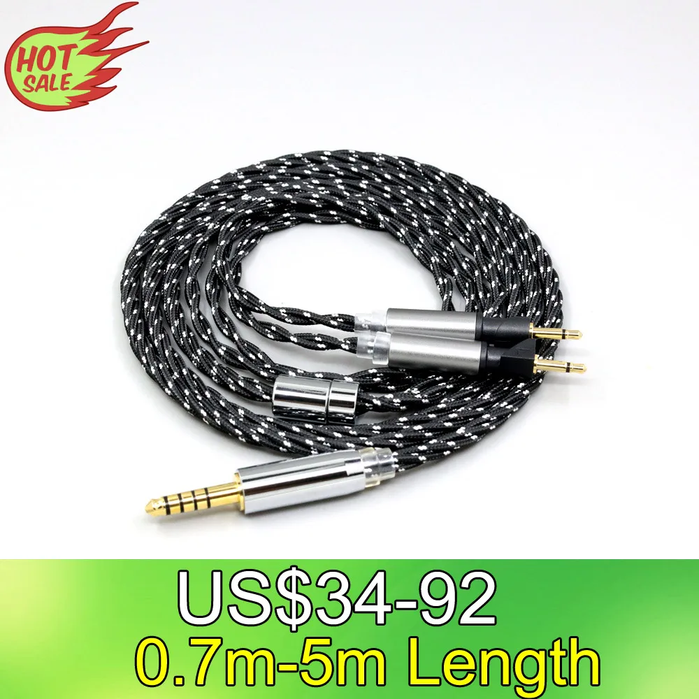 

OCC Mixed OFC Twisting Nylon Earphone Cable For Abyss Diana v2 phi TC X1226lite 1:1 headphone pin LN008716