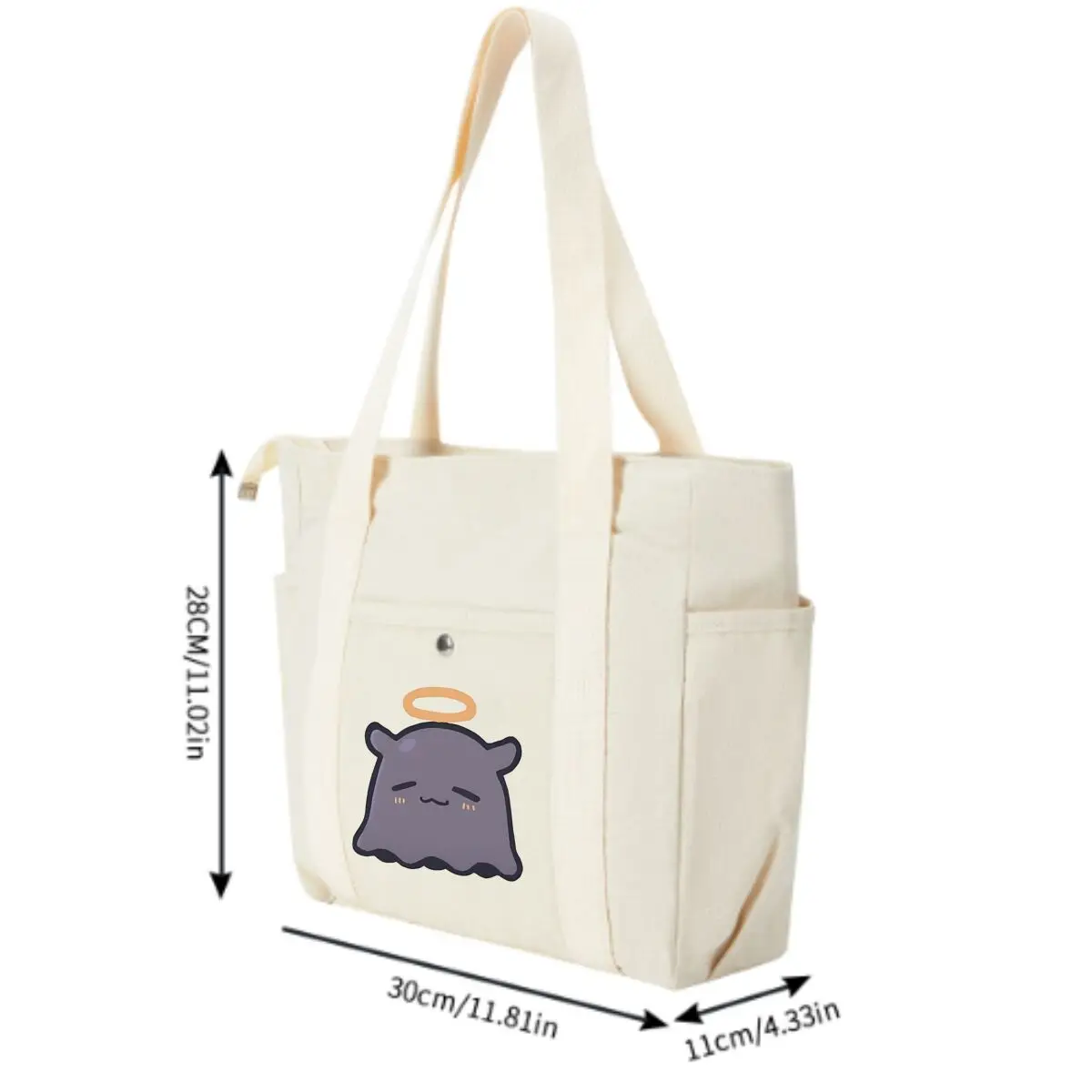 Angelic Bear Charm Trendy Multi-Pocket Bag – Perfect for Coffee Shop Visits