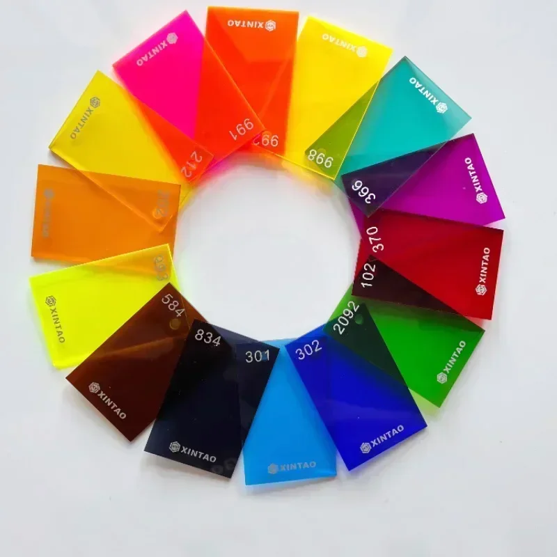 1 قطعة ورقة أكريليك شفافة ملونة PMMA شبكي مجلس لوحة بلاستيكية أحمر/أزرق/برتقالي/أخضر لعرض مشروع ديكور المنزل #1