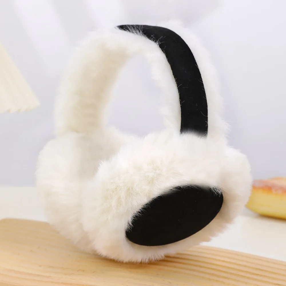 Fashion Warm Plush Earmuffs Soft Suede Ear Protectors Foldable Earflaps Cold Protection Antifreeze Ear Cover Outdoor