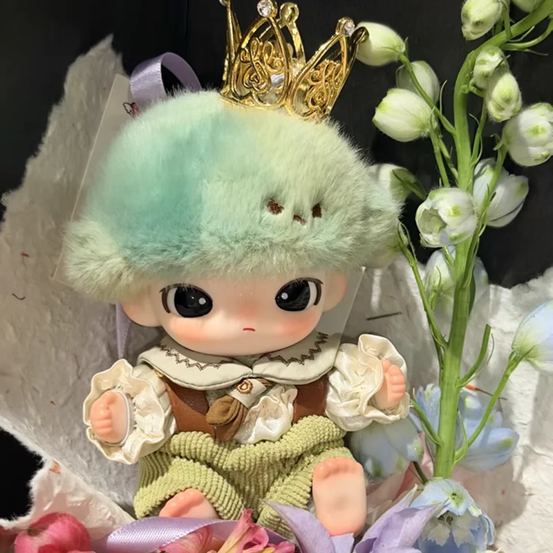 

For Dimoo Doll Clothes For Dimoo New Birthday Diary Series Vinyl Doll Cute Little Prince Style Plush Hat Scarf Crown Outfit Set