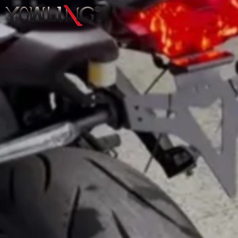 

For Yamaha YZF R7 2021-2023-2024-2025-2026 Motorcycle Rear License Plate Bracket Mount Holder Tail Tidy LED Plate Accessories