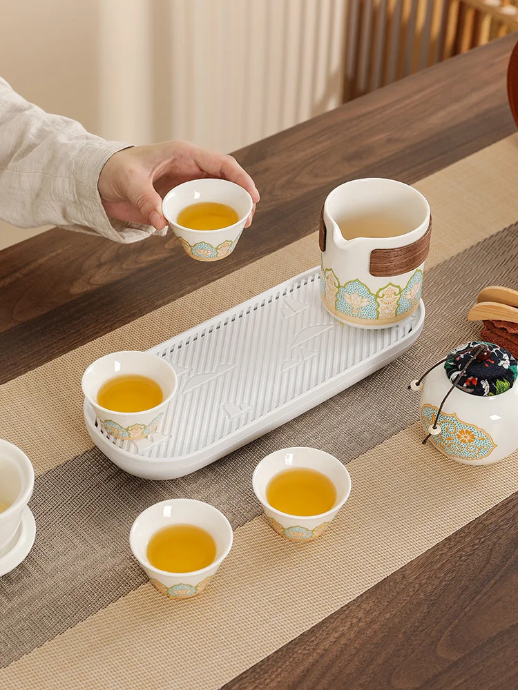 

Портативный чайный сервиз Cerc для путешествий, уличная камера, офисный набор для заваривания чая Gongfu, Qui Guest Cup, оборудование для питья чая