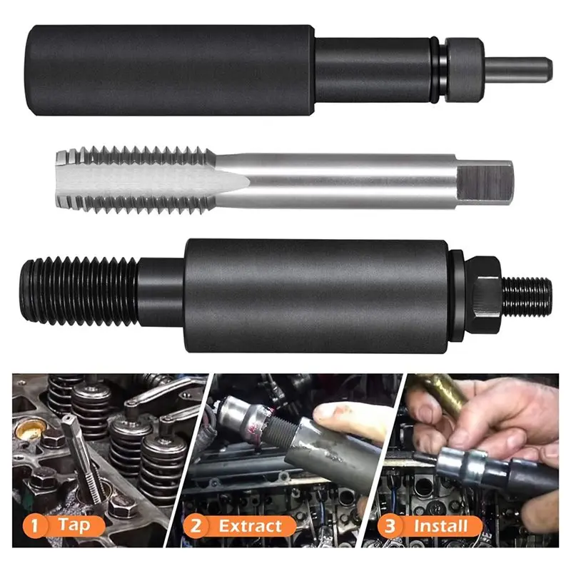 

Fuel Injector Sleeve& Cup Removal Installation Kit For 6.0L/6.4L Powerstroke For All Ford 6.0L& 6.4L Engines(2003- 2010)