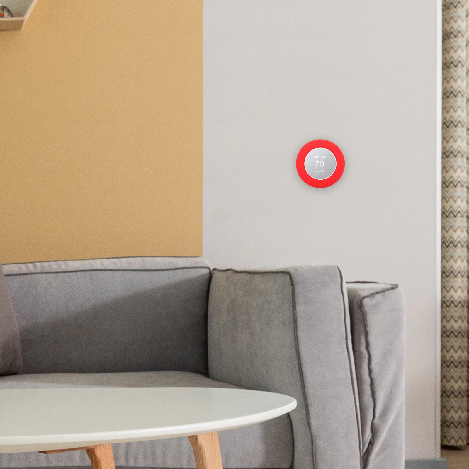 

Smart Thermostat Silicone Cover Durable Flexible Waterproof Dustproof Wall Plate Protector For Nest Compatible Devices