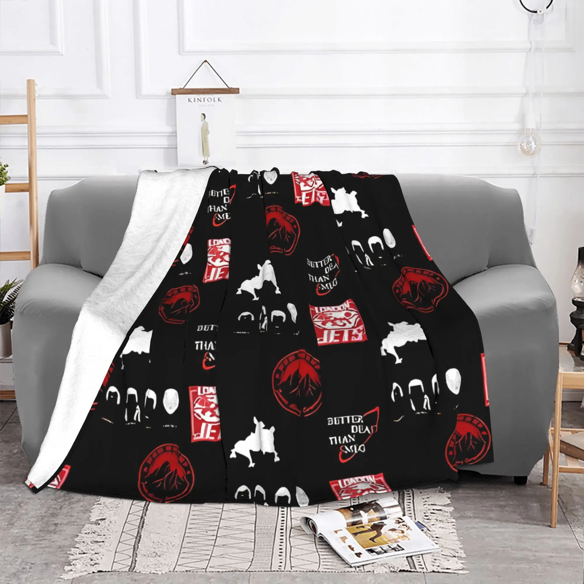 1PC home Cute Room Decor Sci Fi  Pack Theta Blanket Throw Blanket Red Dwarf Novelty Warm Blanket All Season
