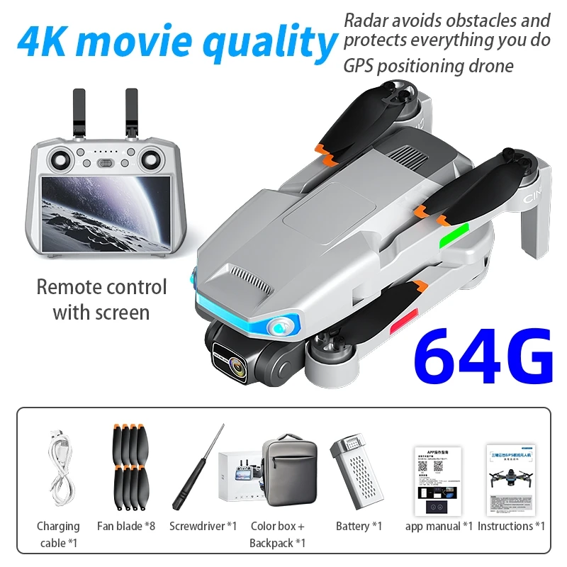 

AE3PRO Max GPS Drone 8K Dual Camera 5G Wifi FPV 3-Axis Gimbal Professional Obstacle Avoidance Quadcopter RC Dron