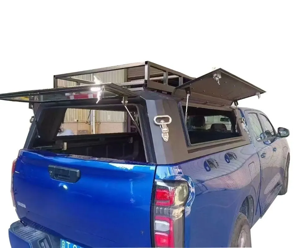 Lightweight Electric Hinged Waterproof Folding Aluminum Alloy Tonneau Cover for Gladiator and F150 5
