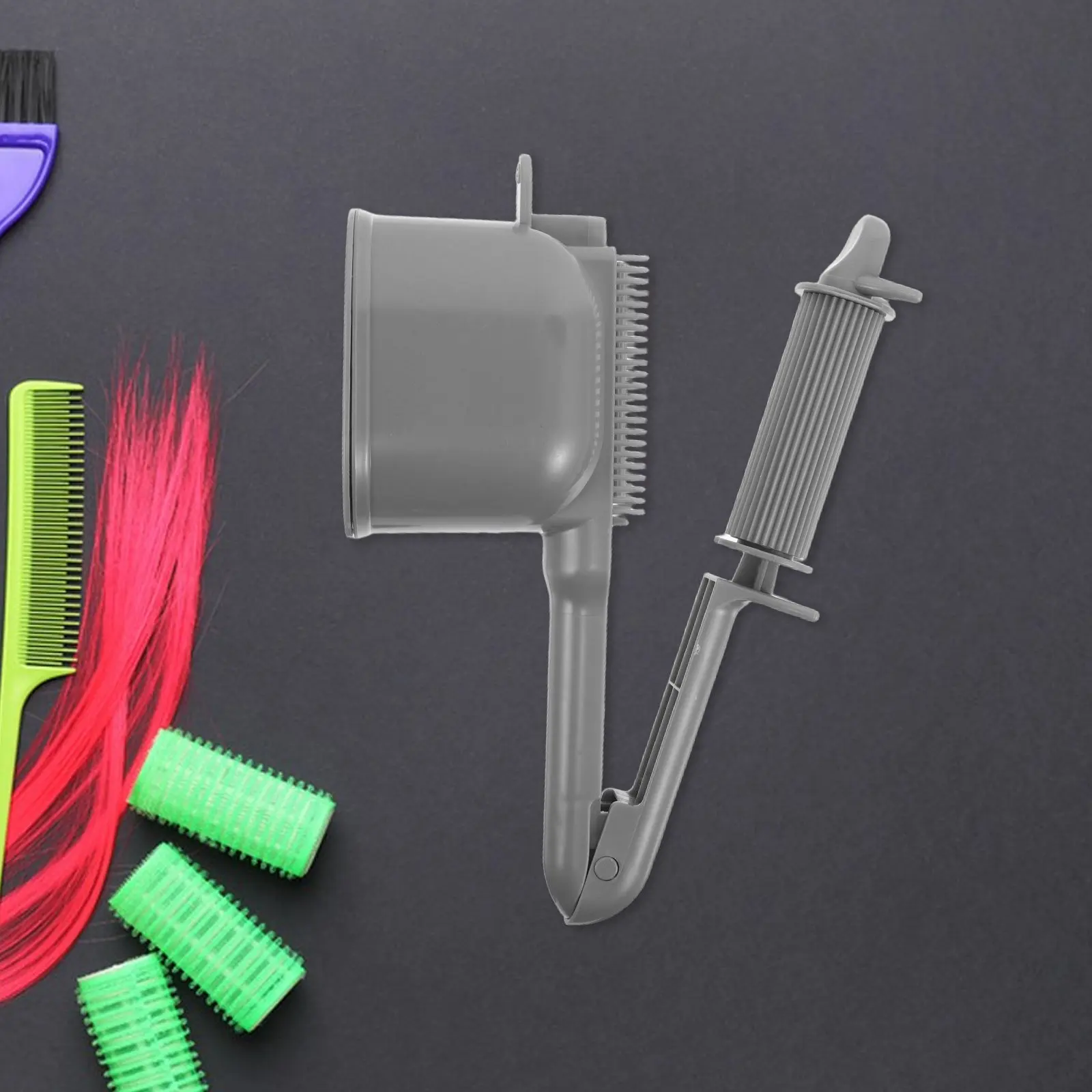 

Hair Dye Root Comb Semi Automatic Multi Functional Brush Roller Teeth Hair Coloring Comb Dye Applicator for Even Dyeing Light