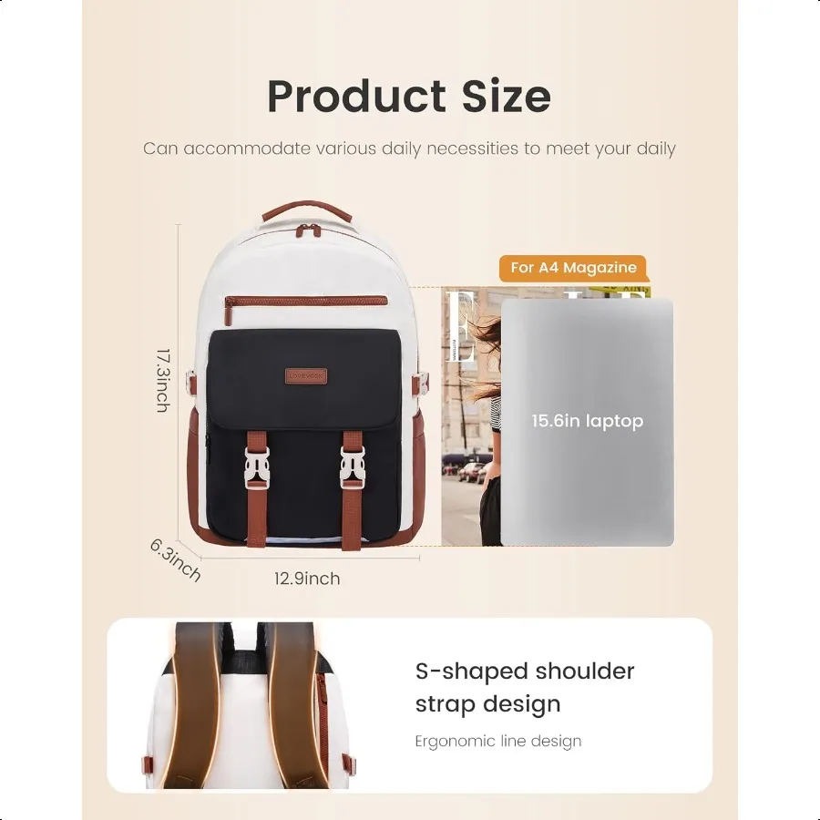 Mochila escolar para meninas adolescentes mochila escolar casual 1418 adolescente 15.6 Polegada portátil bookbag bonito grande estudante mochila portátil para