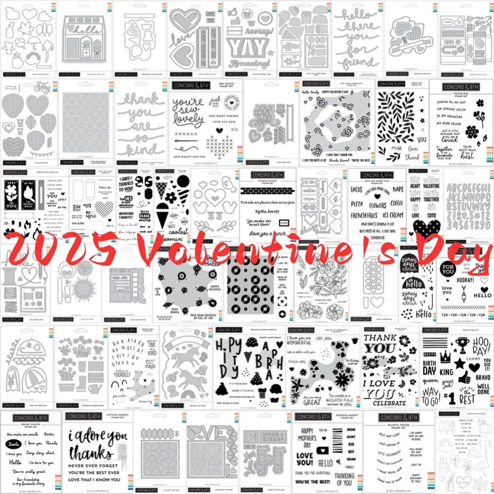 2025 Valentine's Day Trophy Metal Cutting Dies and Clear Stamps cut die mold blade knife punch Scrapbook Paper craft stencil die