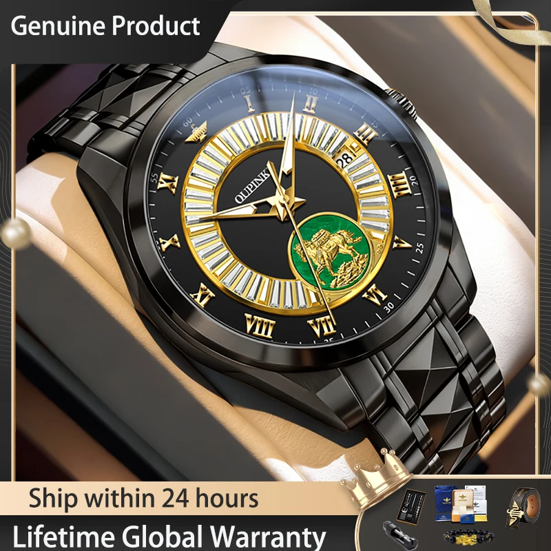 OUPINKE 3320 Watch Luxury Man Automatic Mechanical Watch﻿ Waterproof Luminous Watches For Man Tungsten Steel Imported Movement