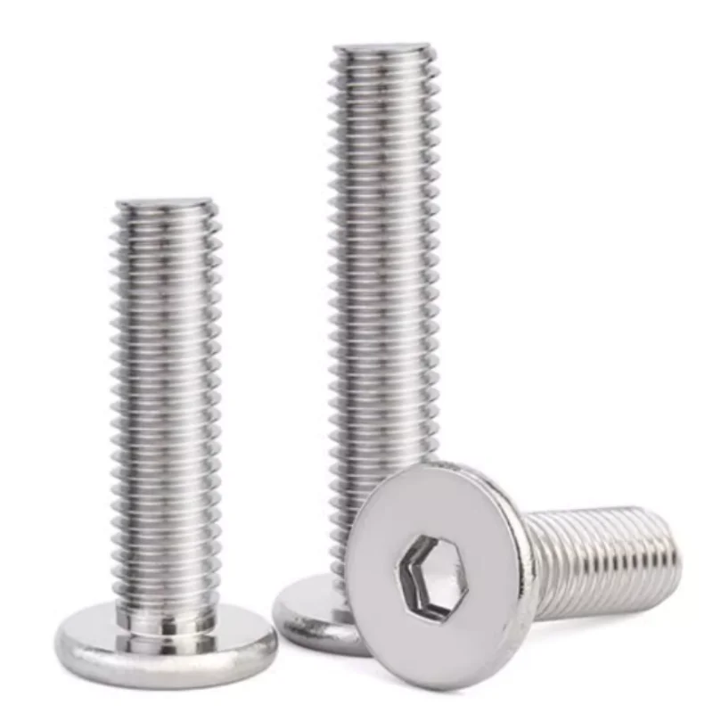 304 الفولاذ المقاوم للصدأ شقة رئيس مسدس المقبس المسمار عرافة مسدس المقبس رقيقة جدا سوبر منخفضة المسمار M2 M2.5 M3 M4 M5 M6 M8 M10 M12 #4