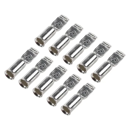 앤더슨 플러그용 접점 핀 러그 단자, 50A, 50 Amp 커넥터, 12AWG 원형 전원 항공 소켓, 10PCs 