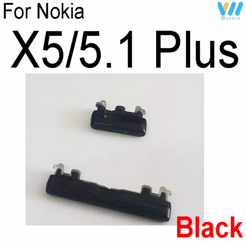 Power Volume Buttons For Nokia 5.1 7 Plus X5 6 6.1 7 X7 8 8.1 ON OFF Power Volume Small Side Key Button Up Down Replacement Part