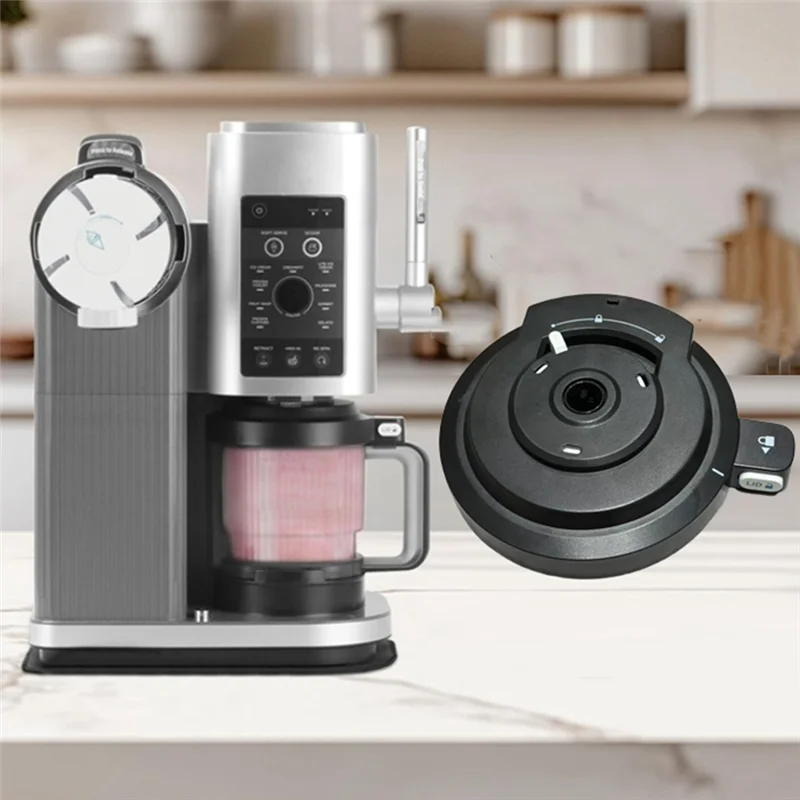 KEOL-For Ninja NC700/NC701 غطاء وعاء خارجي مع حلقة لإحكام الإغلاق استبدال صانع الآيس كريم القابل لإعادة الاستخدام غطاء وعاء كريم (بدون مجداف)