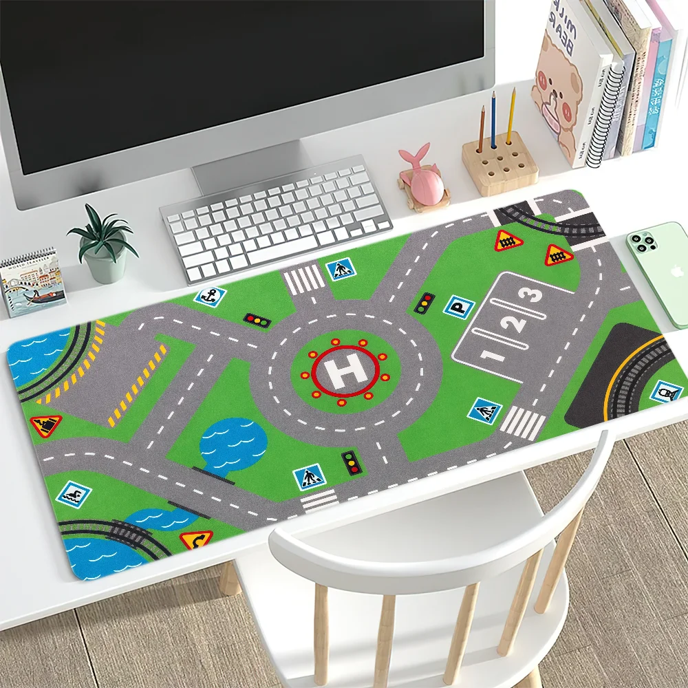 Childrens P-playmat Design Mouse Pad Desk Mat Large Non-slip Anti-fray Keyboard Ergonomic Office Rubber PC Home Custom