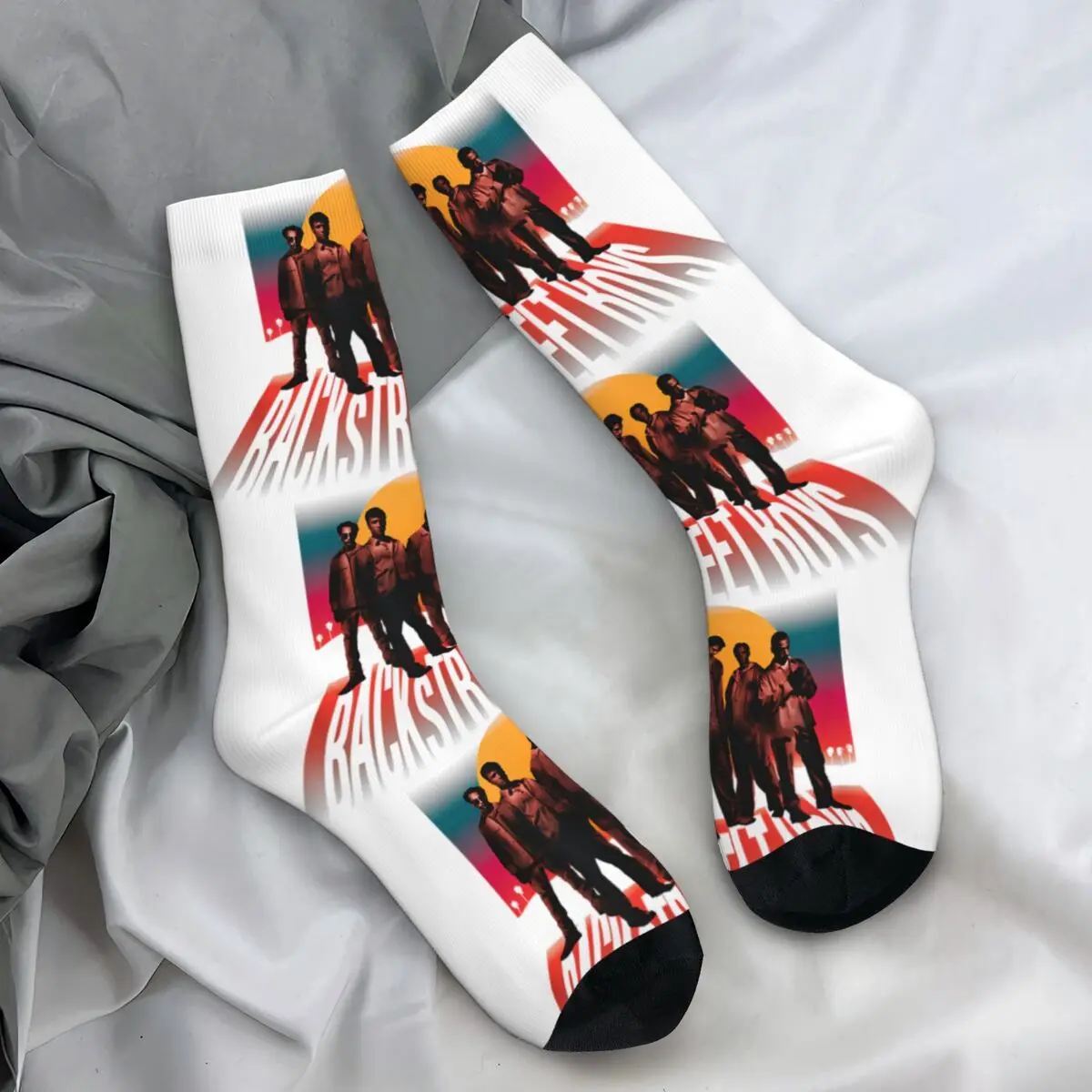 

Носки Backstreet Boys в стиле вестерн, современные чулки, мужские теплые мягкие спортивные носки на открытом воздухе, весенние противоскользящие носки с графическим рисунком