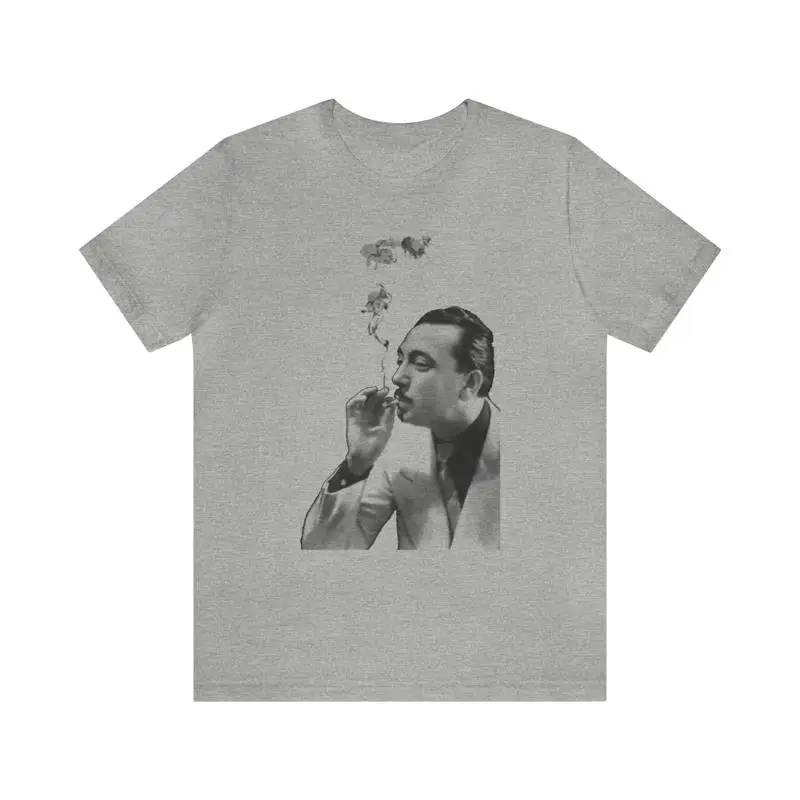 Django Reinhardt Smoking Grey T-Shirt