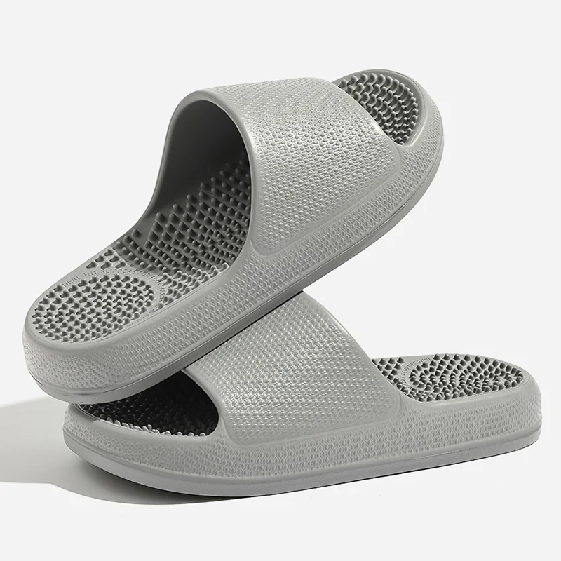 Plus Size Thick Bottom Massage Slippers Women Summer Soft Sole Platform Home Slides Woman Comfortable Non Slip Beach Flip Flops - view 3