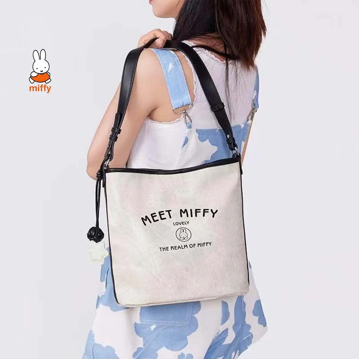 

Miffy Kawaii Cartoon Single-Shoulder Bag Cute Rabbit Anime Portable Single-Shoulder Bag Sweet Bear Commuting Bag