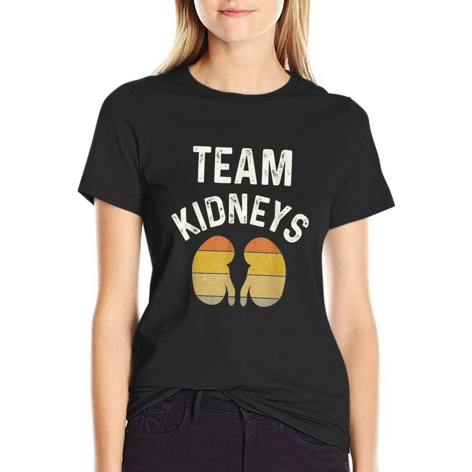 Retro Kidney Gifts Nephrology Nurse Gift Dialysis Team Gifts T-Shirt sublime plain cropped t shirts for Women