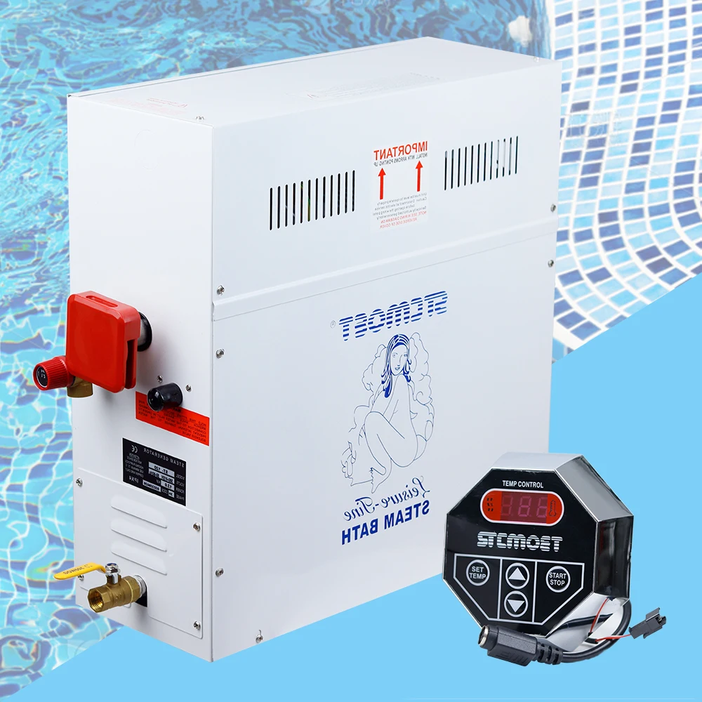 เครื่องทำไอน้ำในบ้าน220V/380V สำหรับห้องซาวน่าเครื่องอบไอน้ำ12-18KW ไฟฟ้าเครื่องทำสปาที่ควบคุมแบบดิจิตอล