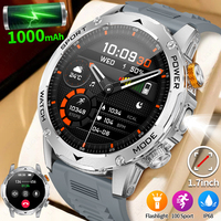 LIGE Smart Watch Men 1000mAh Extra Large Battery 3ATM Waterproof Heart Rate Monitor Outdoor Bluetooth Call Sports Smartwatch Men