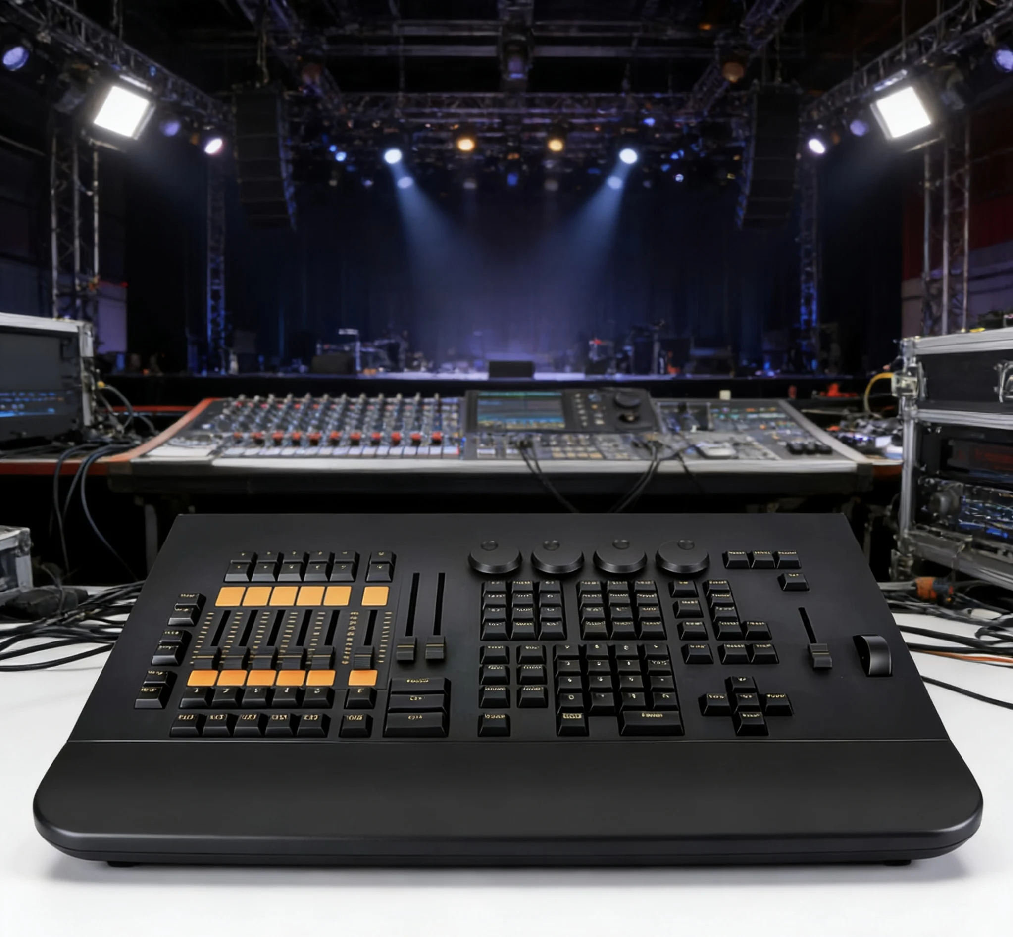 

DJ Stage Light DMX Controller MA2 PRO Command Wing Fader Wing DMX512 Consle For Disco Stage Lighting Party With Motorized Fader