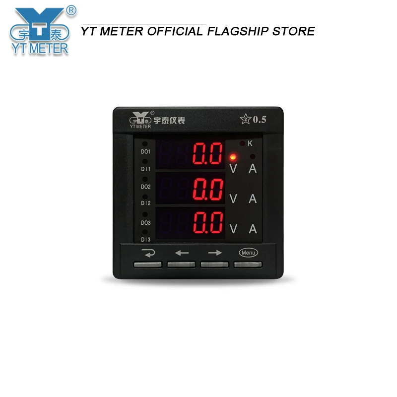 

Intelligent three-phase digital display current and voltage combination meter led digital tube digital instrument 500v 5a194i mu