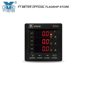 Intelligent three-phase digital display current and voltage combination meter LED digital tube digital instrument 500V 554I MU