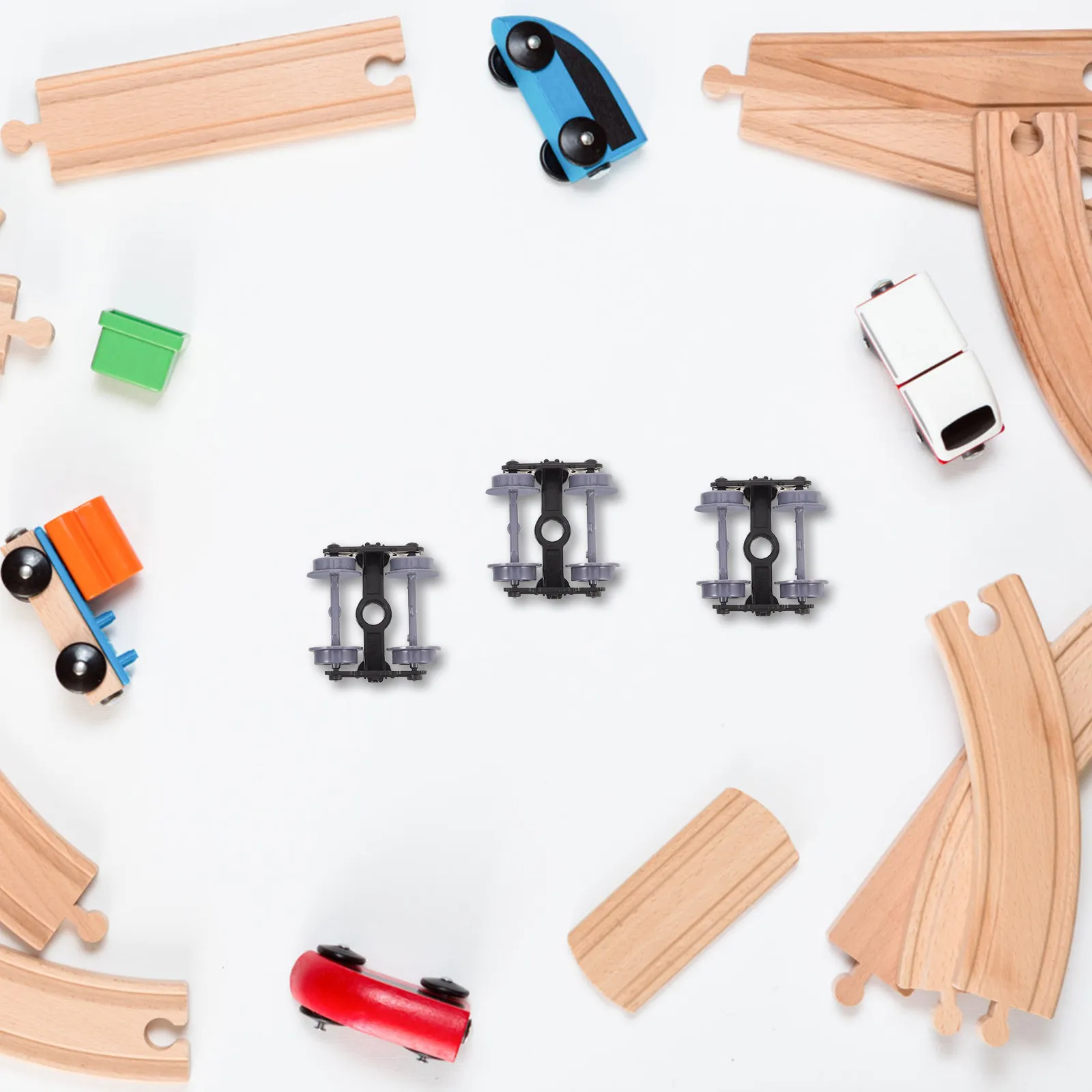 

6 шт. колес для поездов, уникальный дизайн, точное изготовление, гладкая поверхность, для самостоятельной сборки, запасные части для железнодорожных наборов