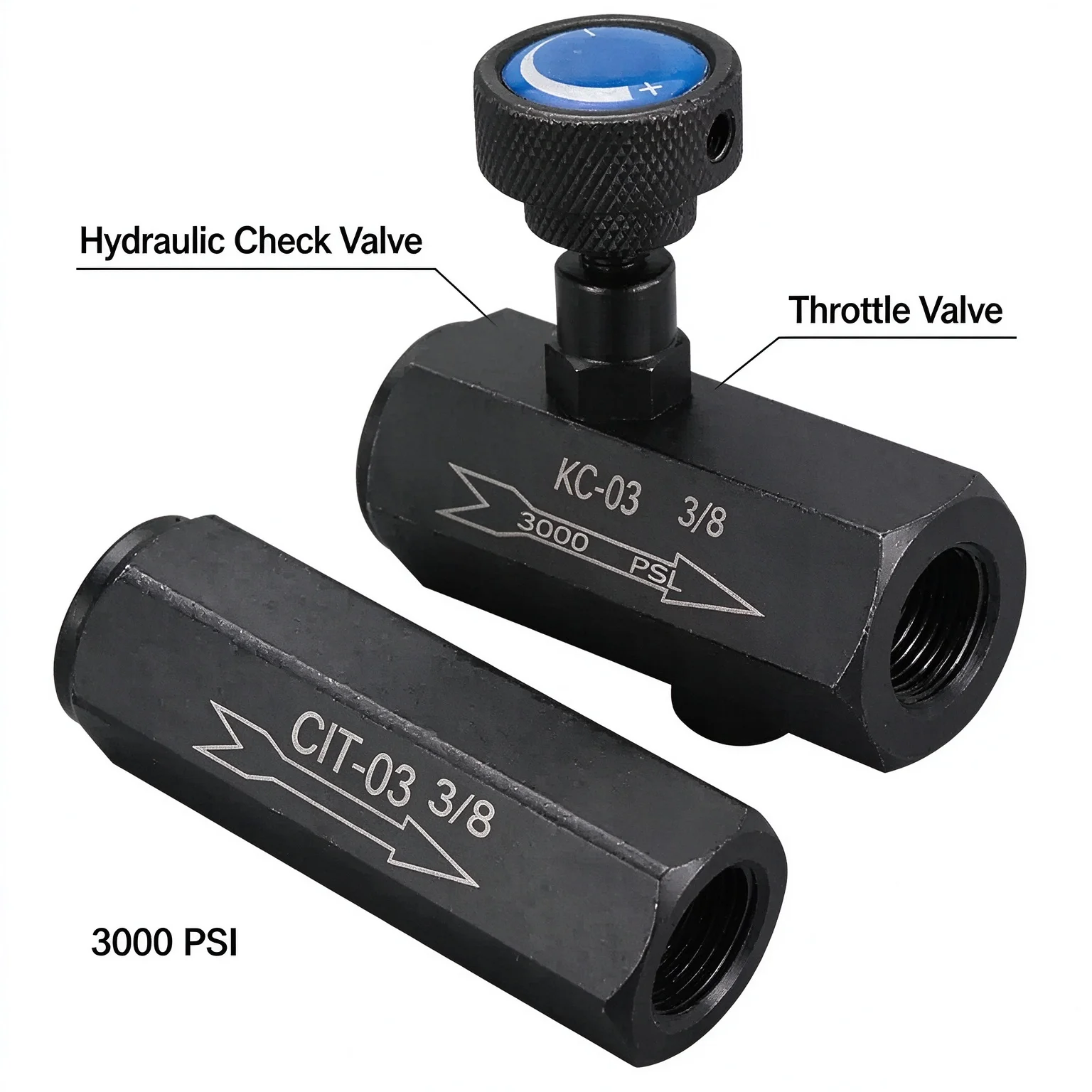flow control valve, hydraulic cylinder, straight-through check valve KC hydraulic one-way throttle valve, speed control valve